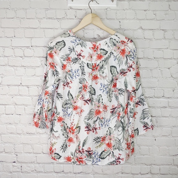 Zara Basic floral blouse - Picture 2 of 4